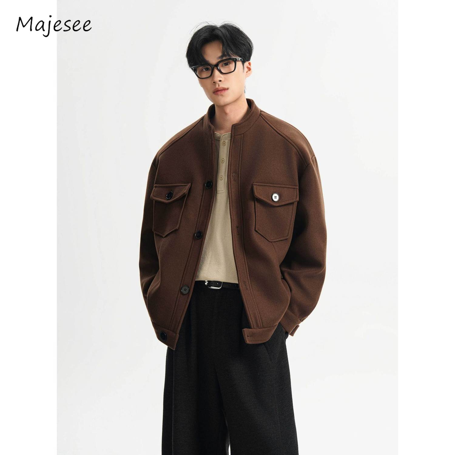 Health Wellness Training - Wool Blend Jacket Man Green Health