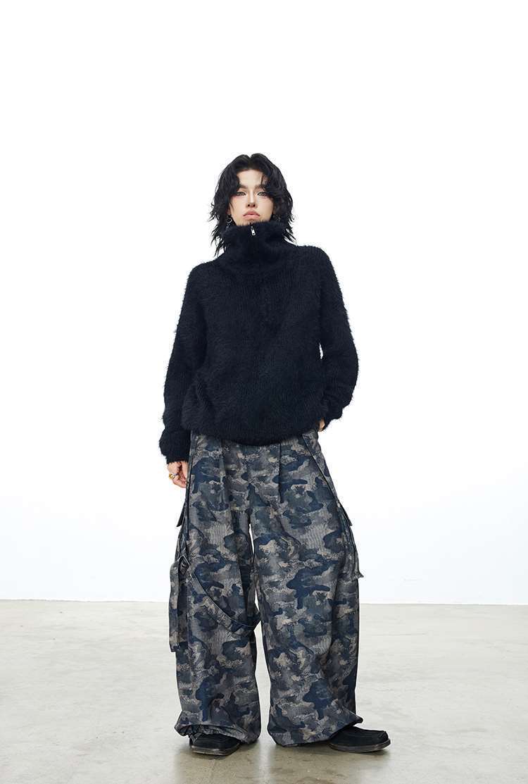 Health Wellness Training - Fur Collar Pullovers Anime Rabbit Mens